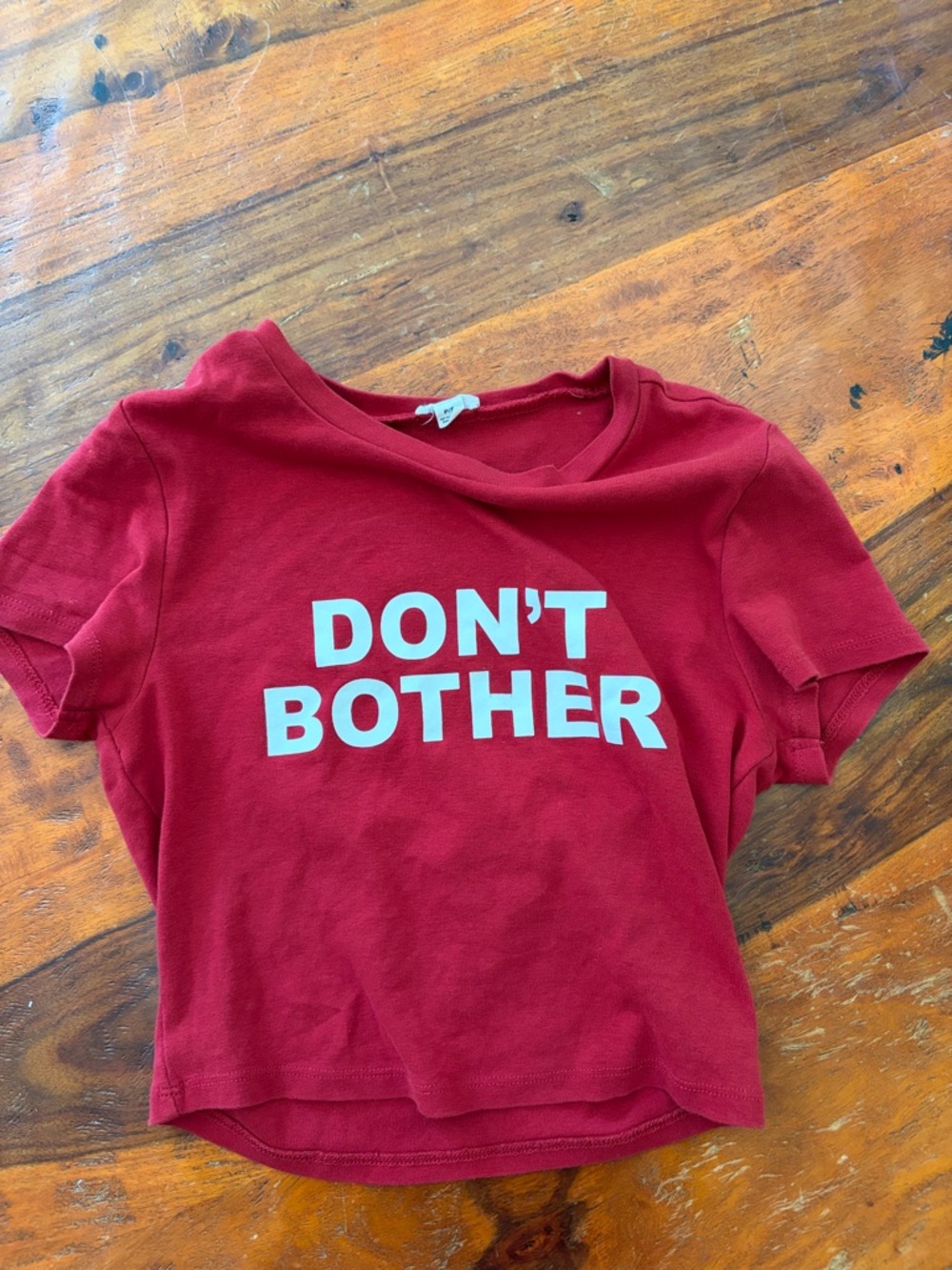 Garage Red 'Don't Bother' Graphic Tee